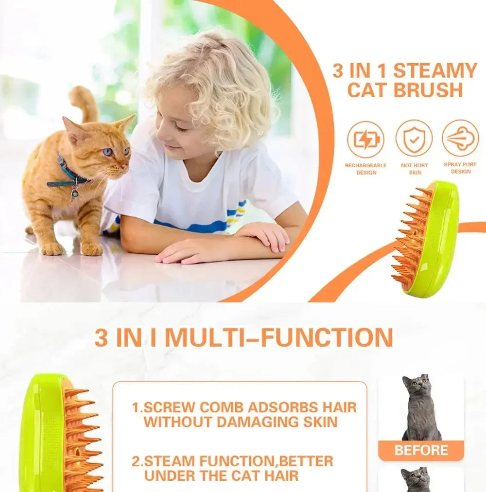 Cat/Dog Steamy Brush